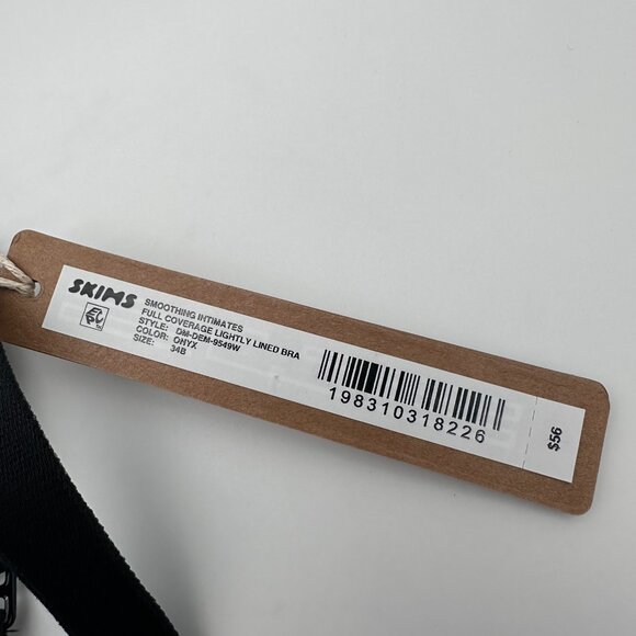 SKIMS Women's Smoothing Intimates Full Coverage Lightly Lined Bra, Onyx Color - Picture 9 of 16